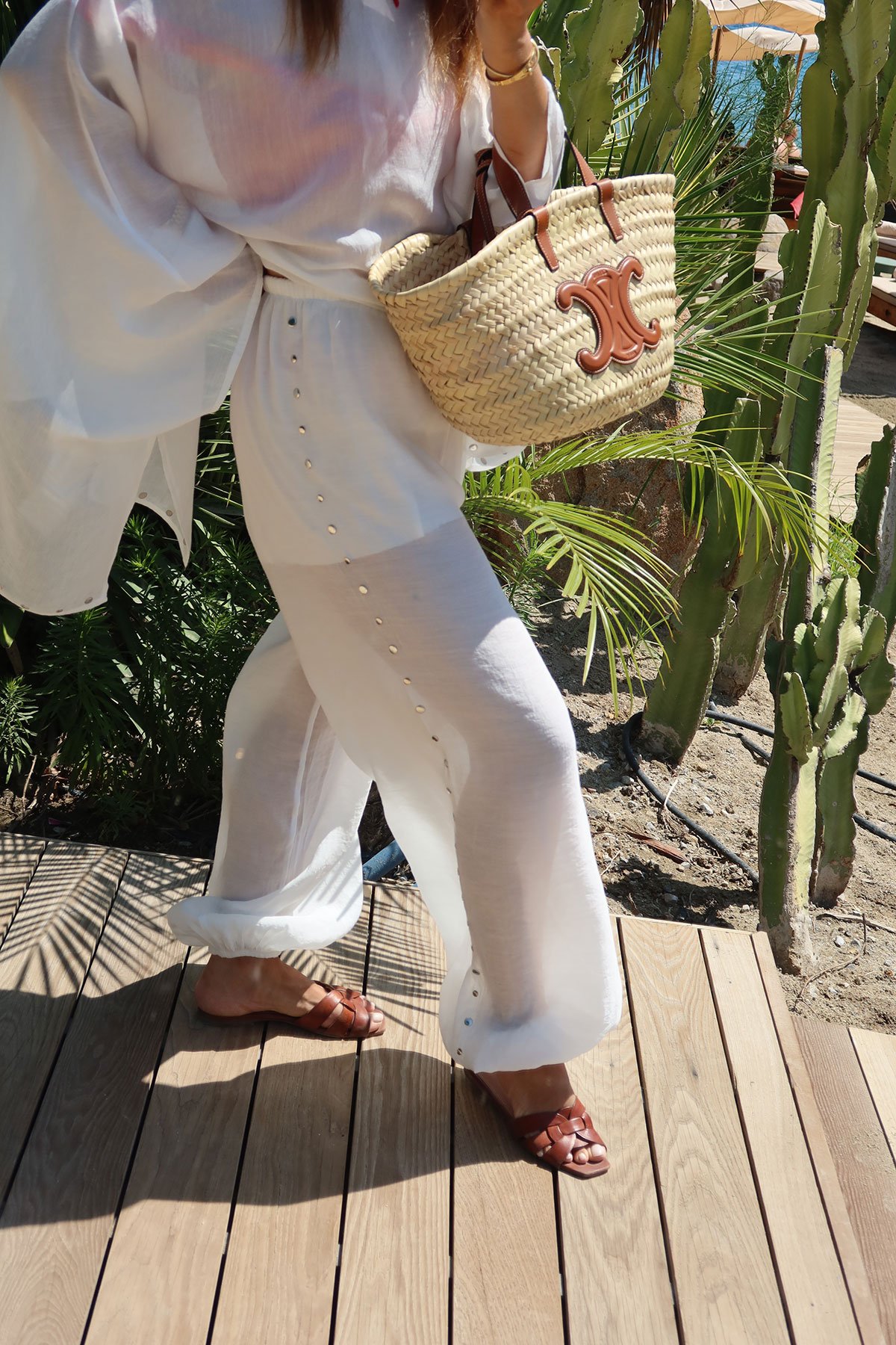 Zımba Baskılı Bluz Pantolon Takım