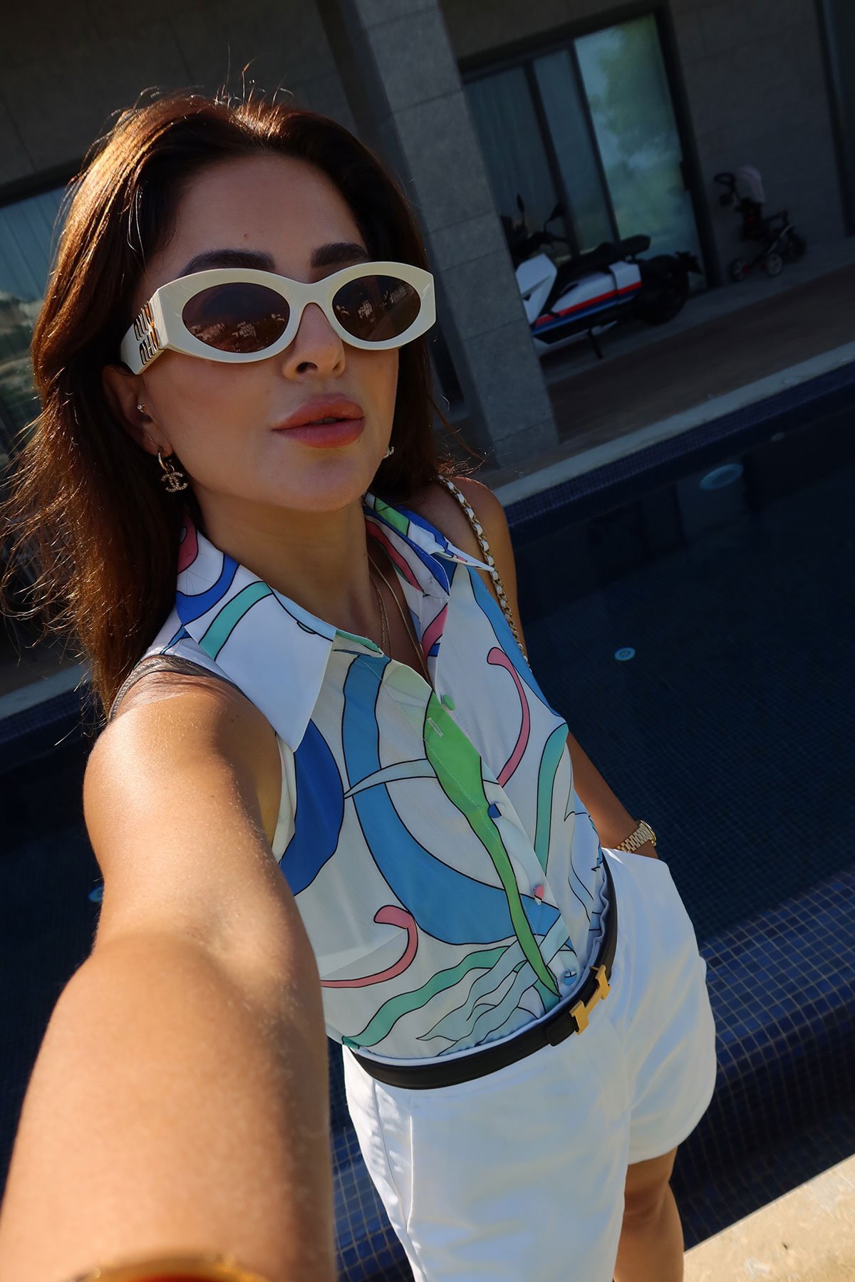 Kolsuz Desenli Gömlek