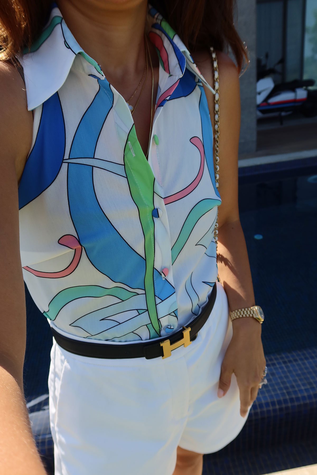 Kolsuz Desenli Gömlek