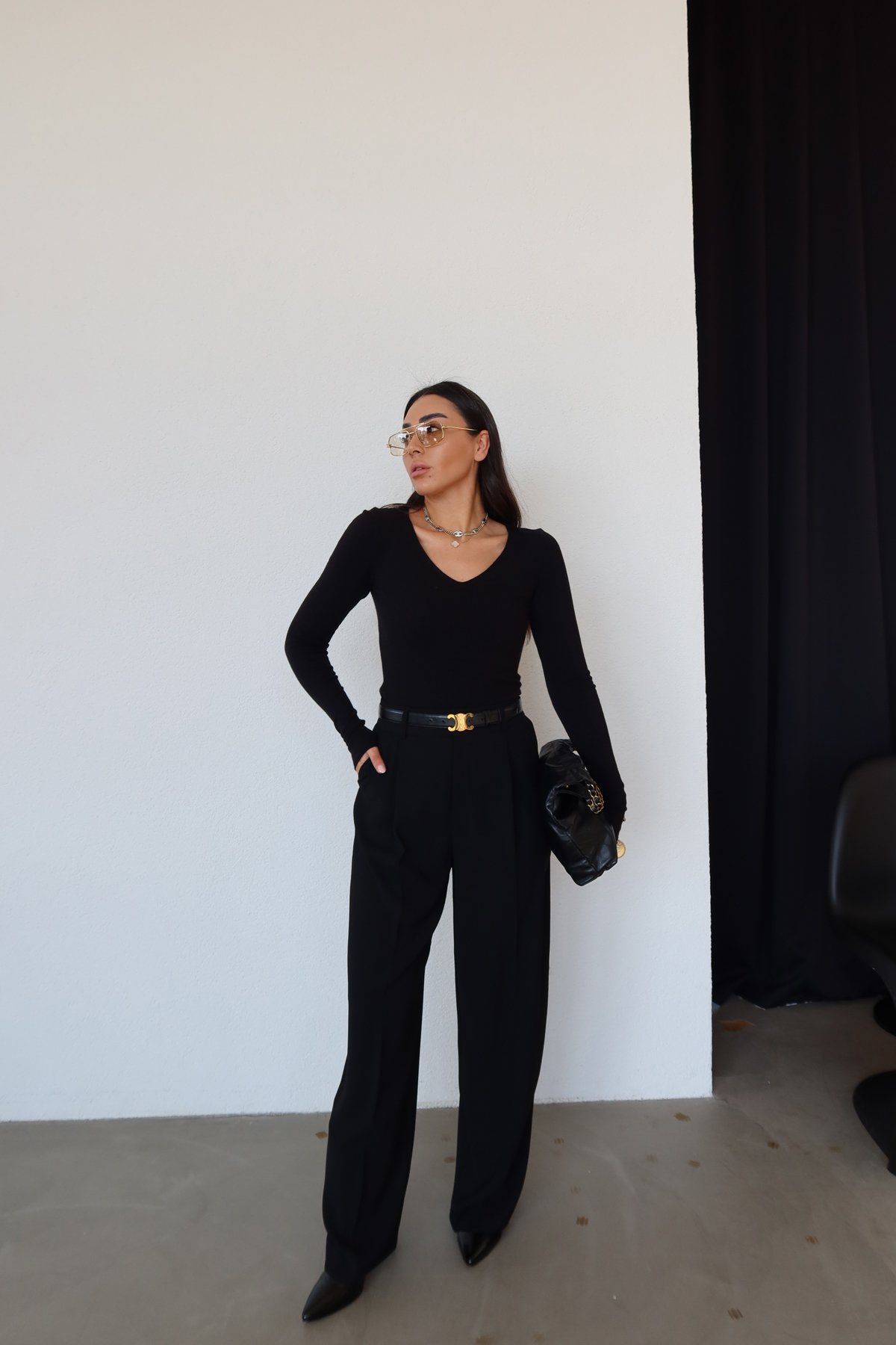 Yüksek Bel Basic Pantolon