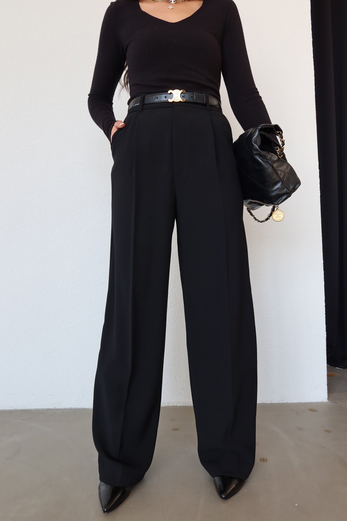 Yüksek Bel Basic Pantolon