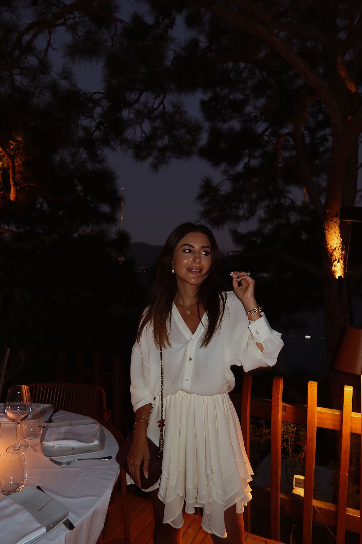 Gömlek Yaka Premium Şifon Elbise