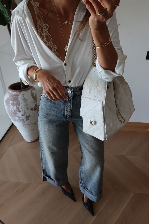 Duble Paça Eskitme Jean