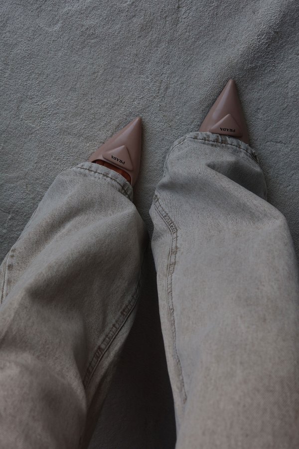 Yıkamalı Geniş Paça Jean