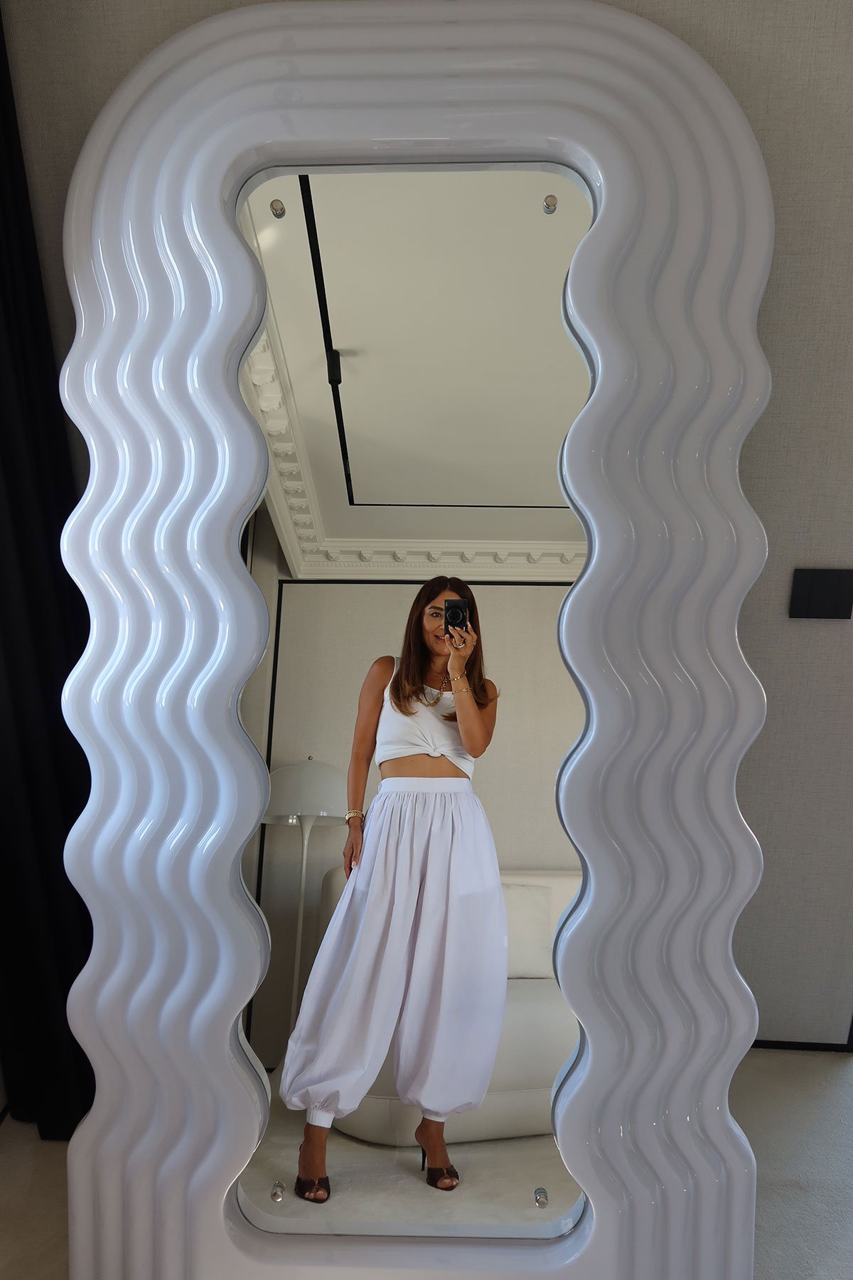 Bel ve Paçası Lastikli Şalvar Pantolon