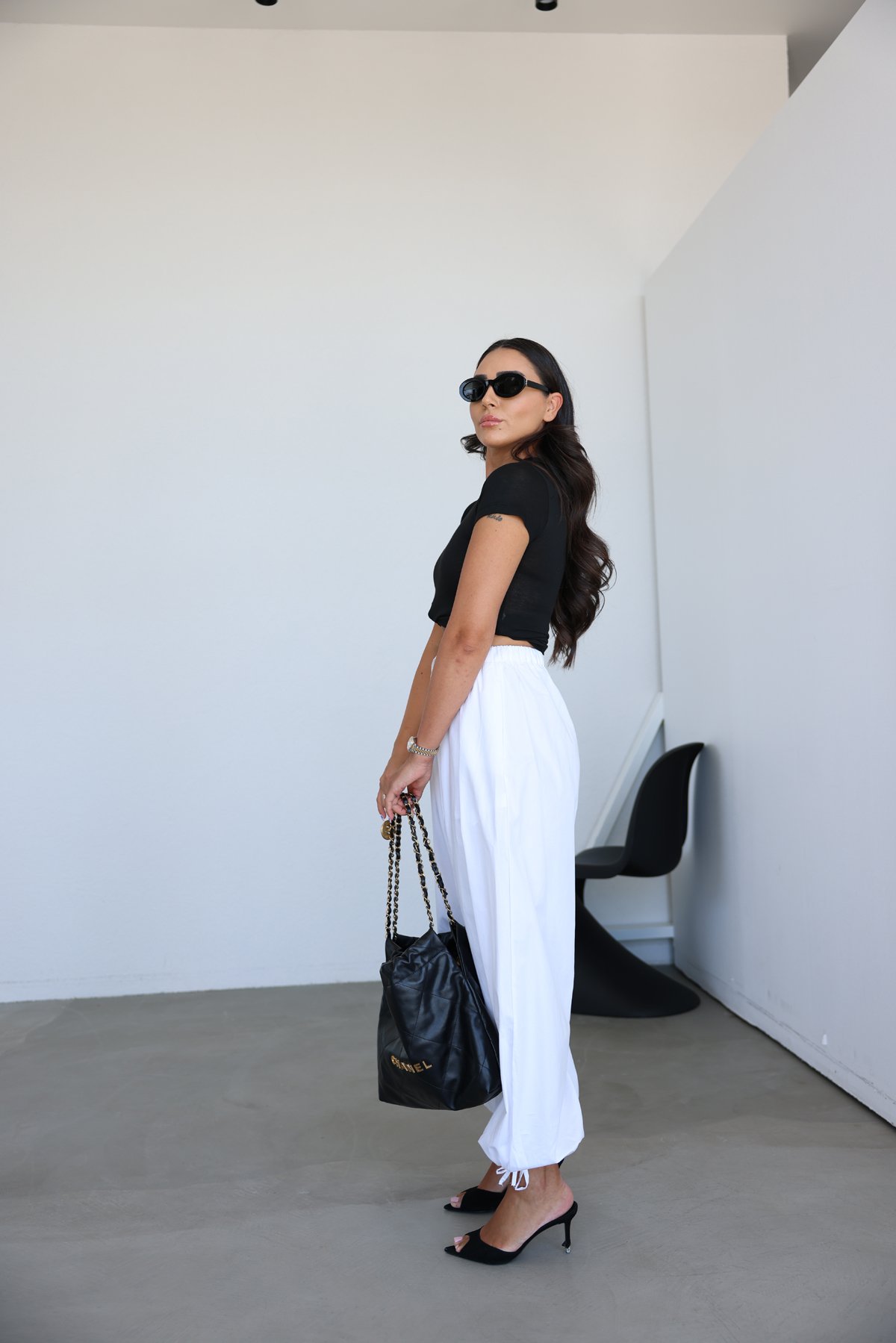 Beli Lastikli Paçası Ayarlamalı Şalvar Pantolon