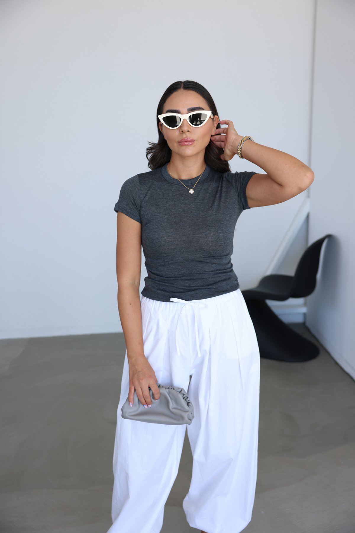 Kısa Kol Bisiklet Yaka Tişört