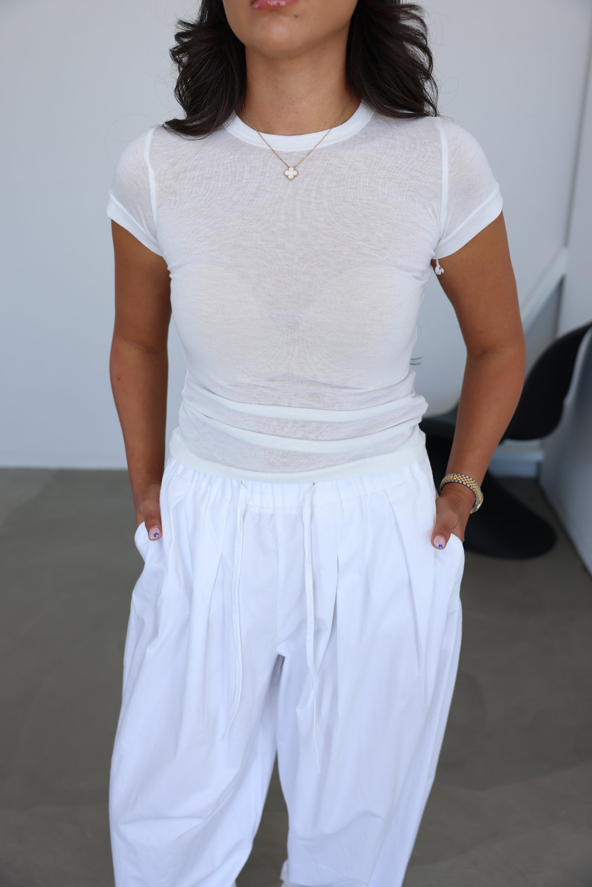 Kısa Kol Bisiklet Yaka Tişört