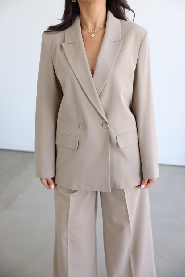 Kruvaze Yaka Blazer Ceket
