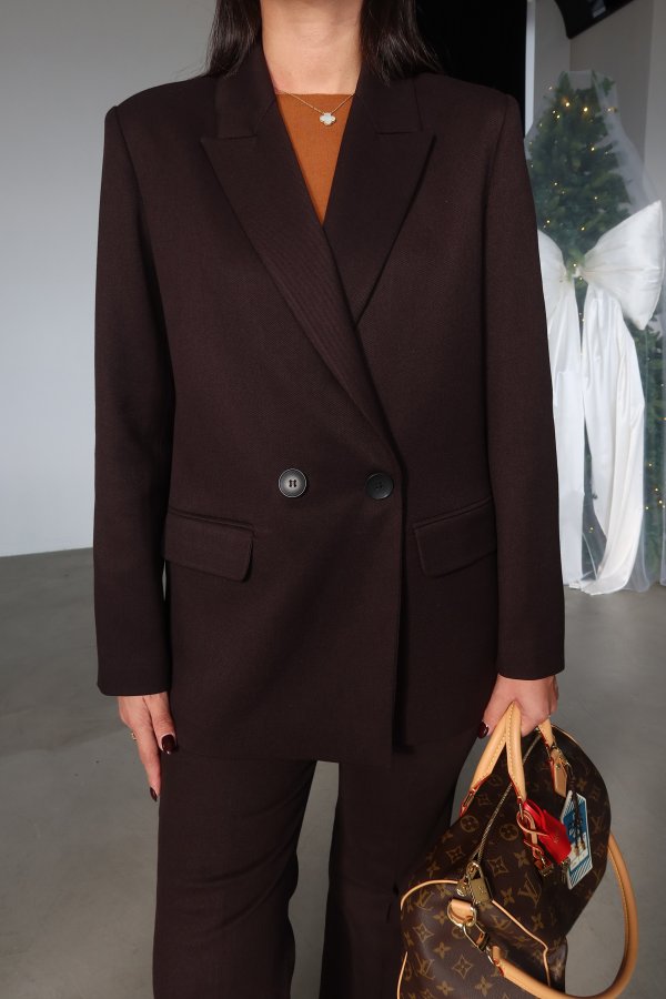 Kruvaze Yaka Blazer Ceket