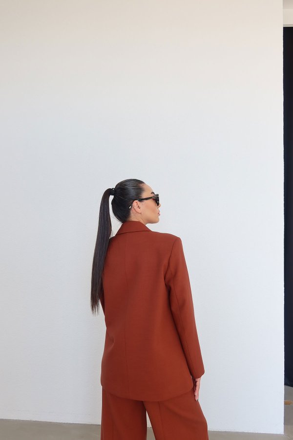 Kruvaze Yaka Blazer Ceket