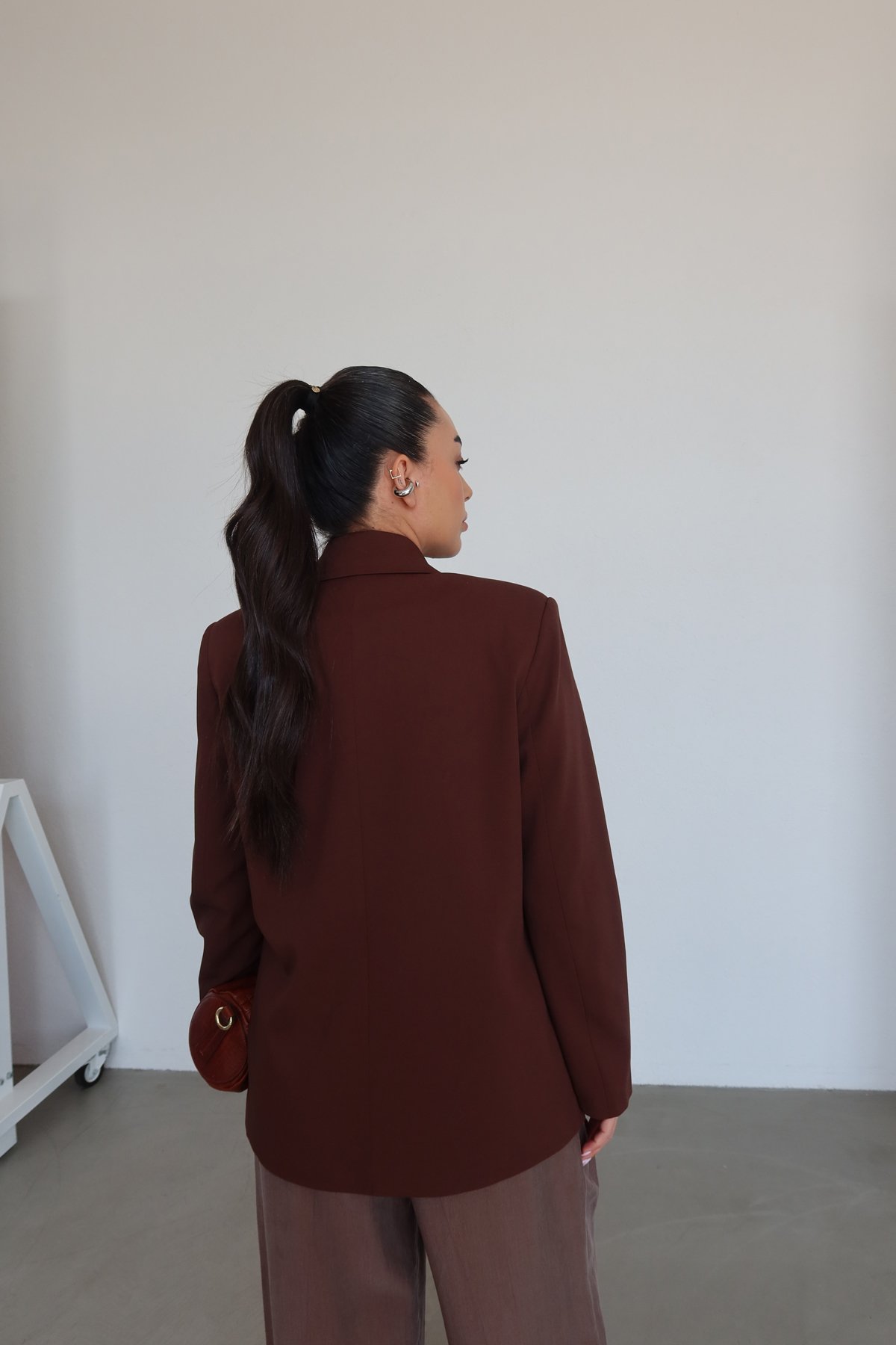 Kruvaze Yaka Blazer Ceket