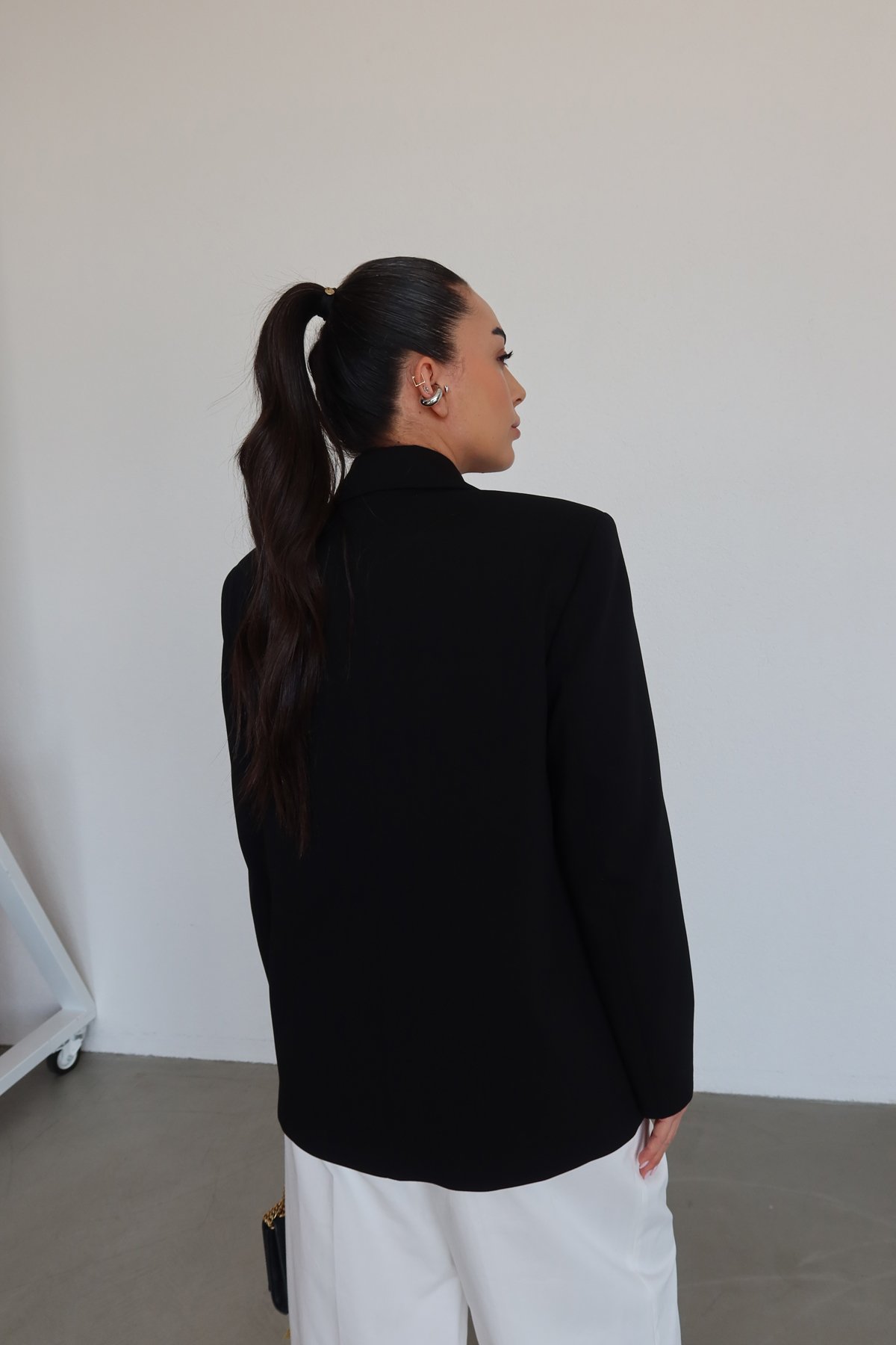 Kruvaze Yaka Blazer Ceket