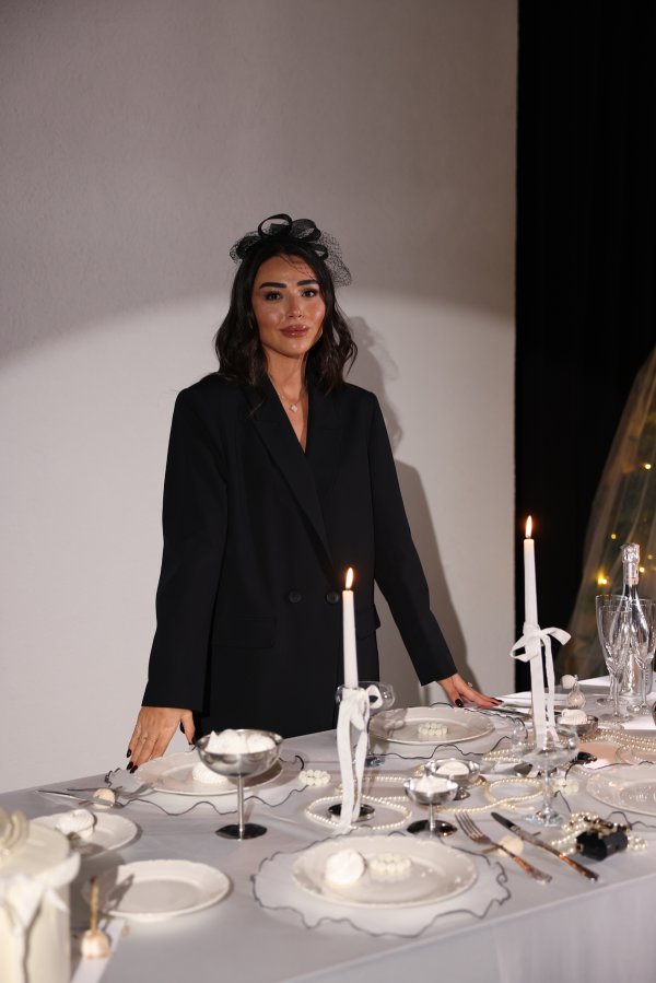 Kruvaze Yaka Blazer Ceket