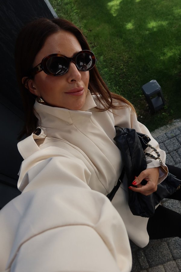 Apoletli Dik Yaka Ceket