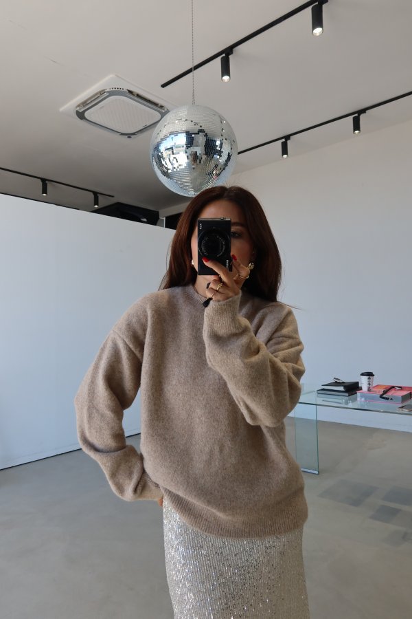 Bisiklet Yaka Yumuşak Dokulu Triko Kazak