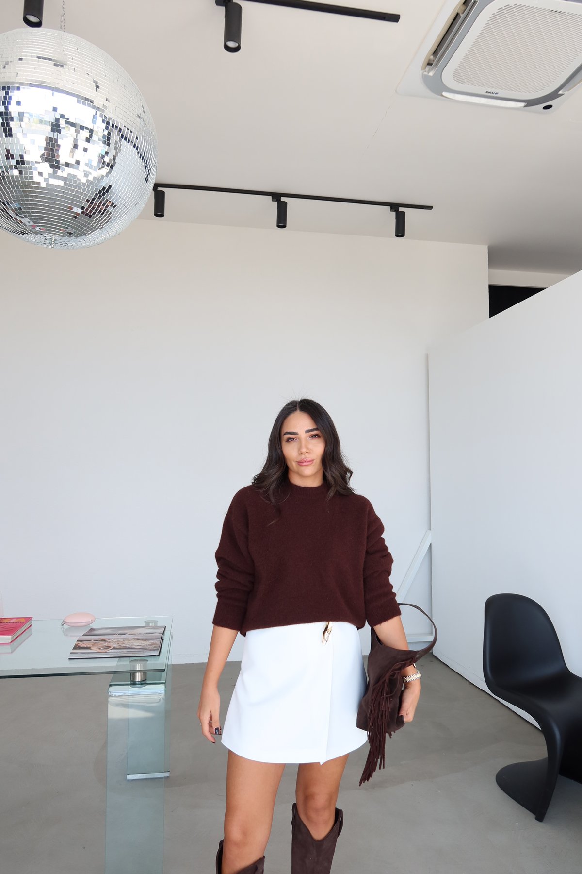 Bisiklet Yaka Yumuşak Dokulu Triko Kazak