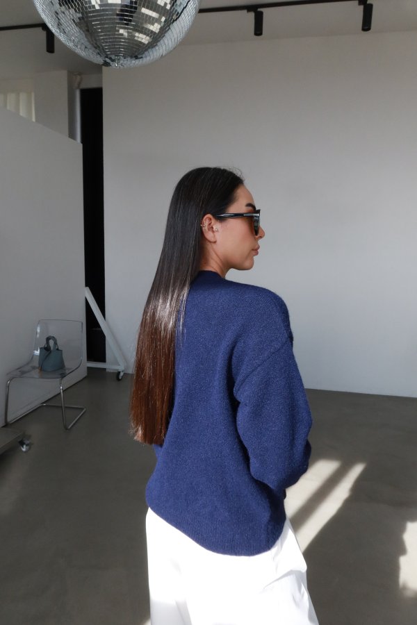 Bisiklet Yaka Yumuşak Dokulu Triko Kazak