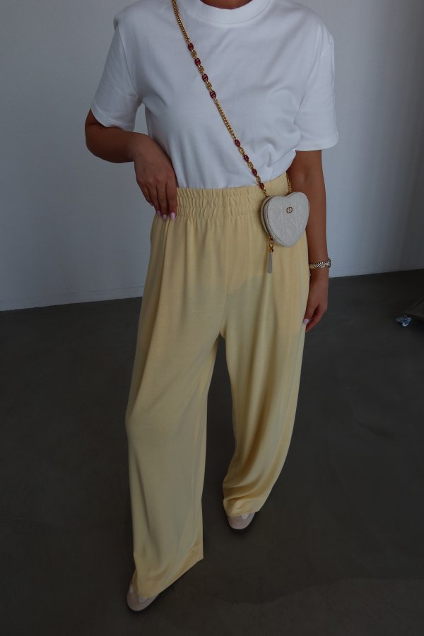 Yüksek Bel Beli Lastikli Eşofman Altı