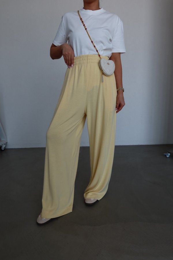 Yüksek Bel Beli Lastikli Eşofman Altı