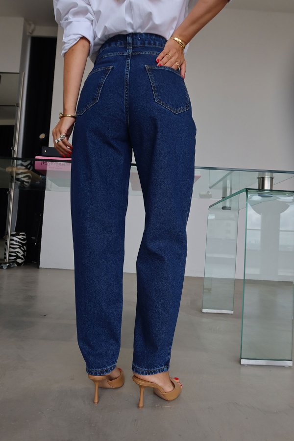 5 Düğmeli Mom Jean