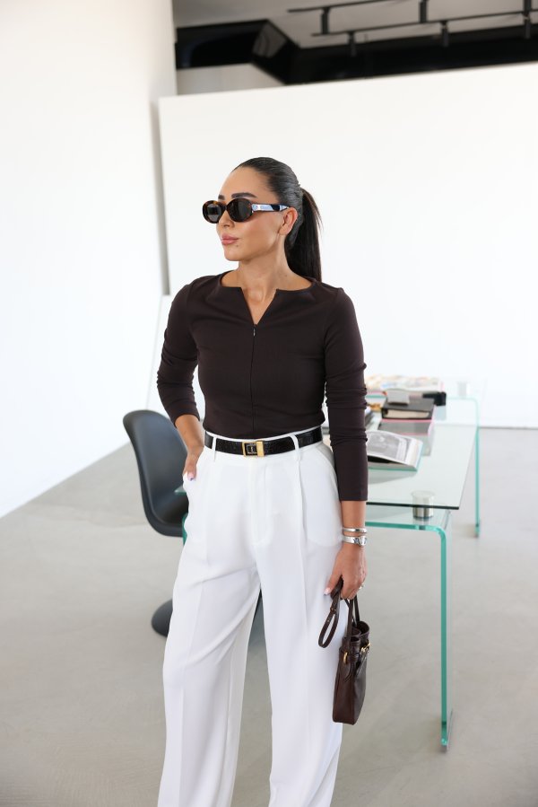 Fermuarlı Uzun Kollu Basic