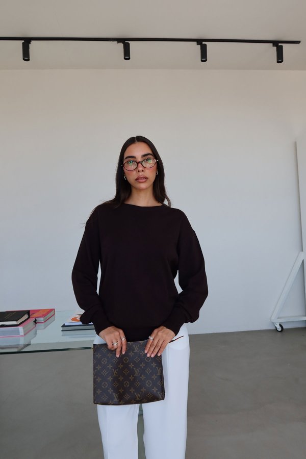 Bisiklet Yaka Yünlü Basic Triko