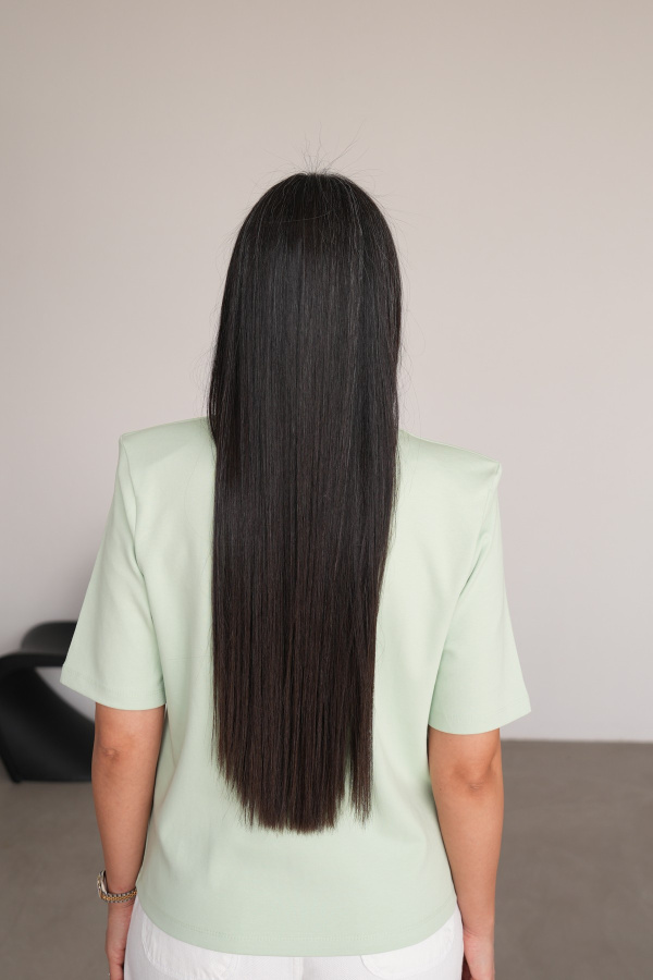 Omuzu Vatkalı Basic Tişört