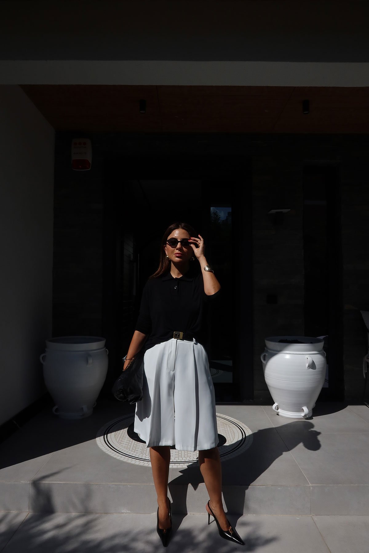 Pileli Basic Kumaş Şort