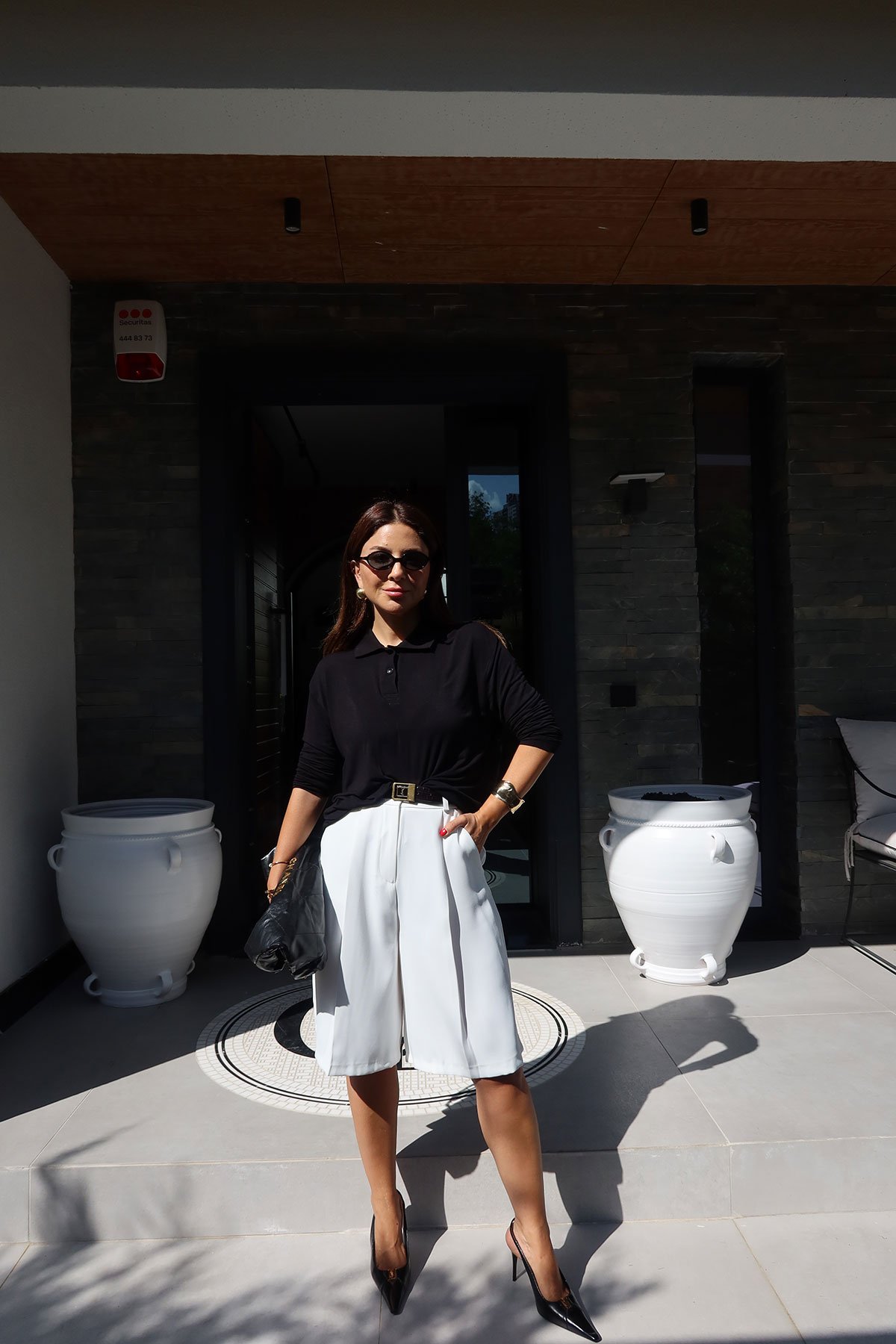 Pileli Basic Kumaş Şort