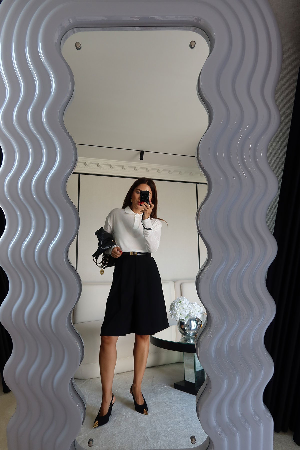 Pileli Basic Kumaş Şort