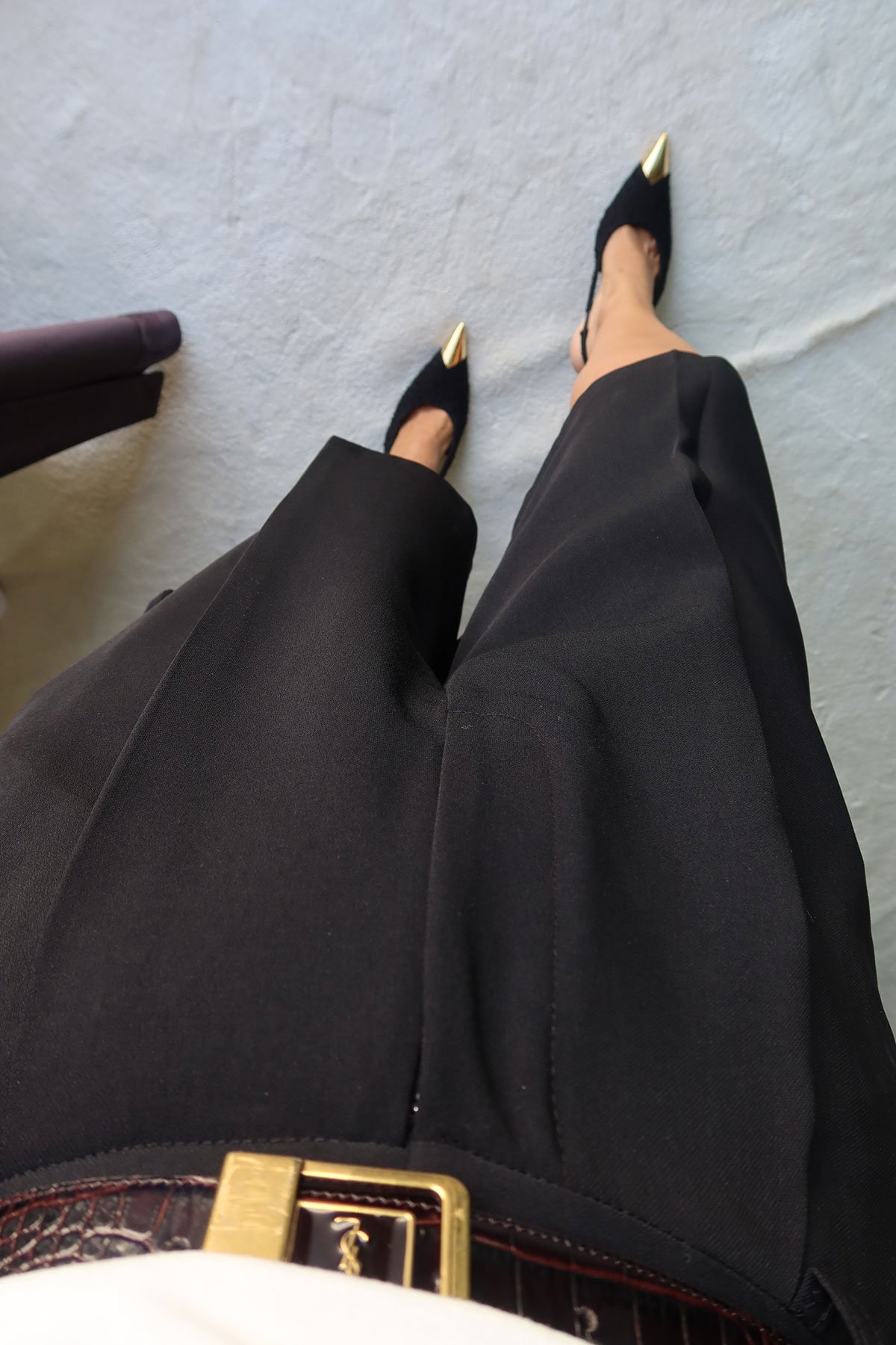 Pileli Basic Kumaş Şort