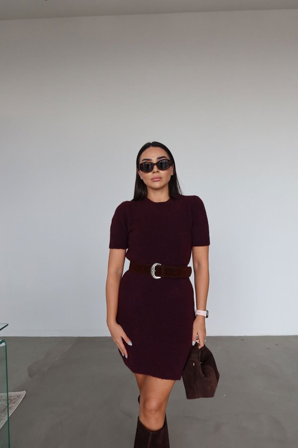 Yumuşak Dokulu Basic Triko Elbise