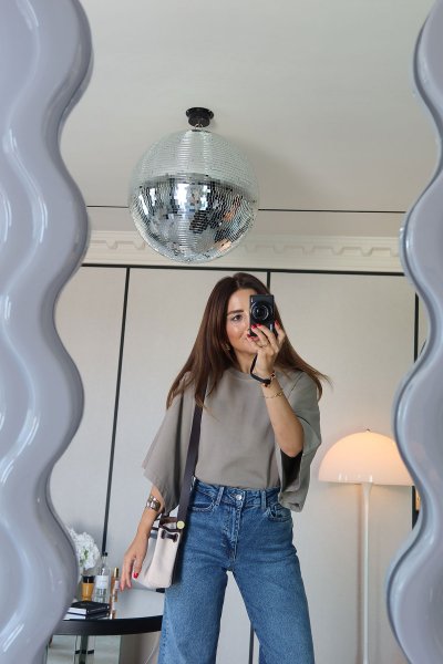 Yarasa Kol Oversize Tişört