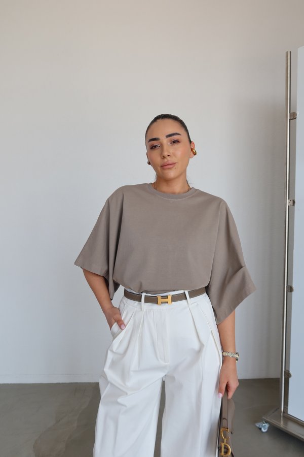 Yarasa Kol Oversize Tişört