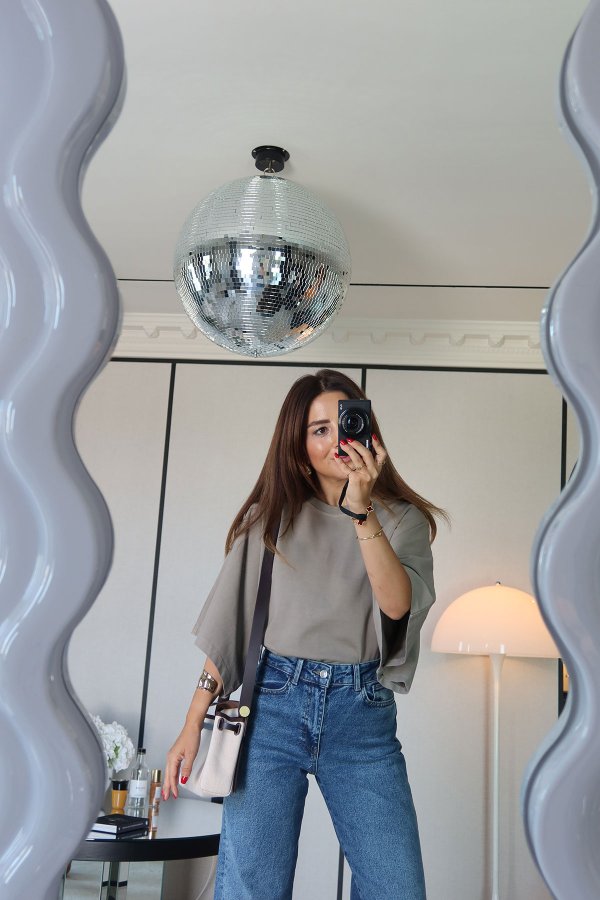 Yarasa Kol Oversize Tişört