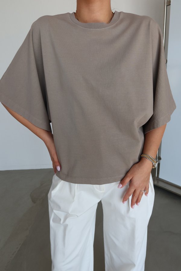 Yarasa Kol Oversize Tişört