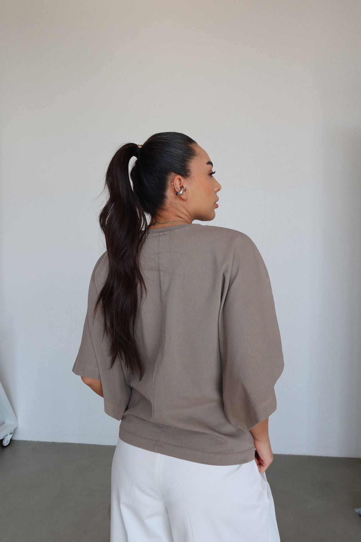 Yarasa Kol Oversize Tişört