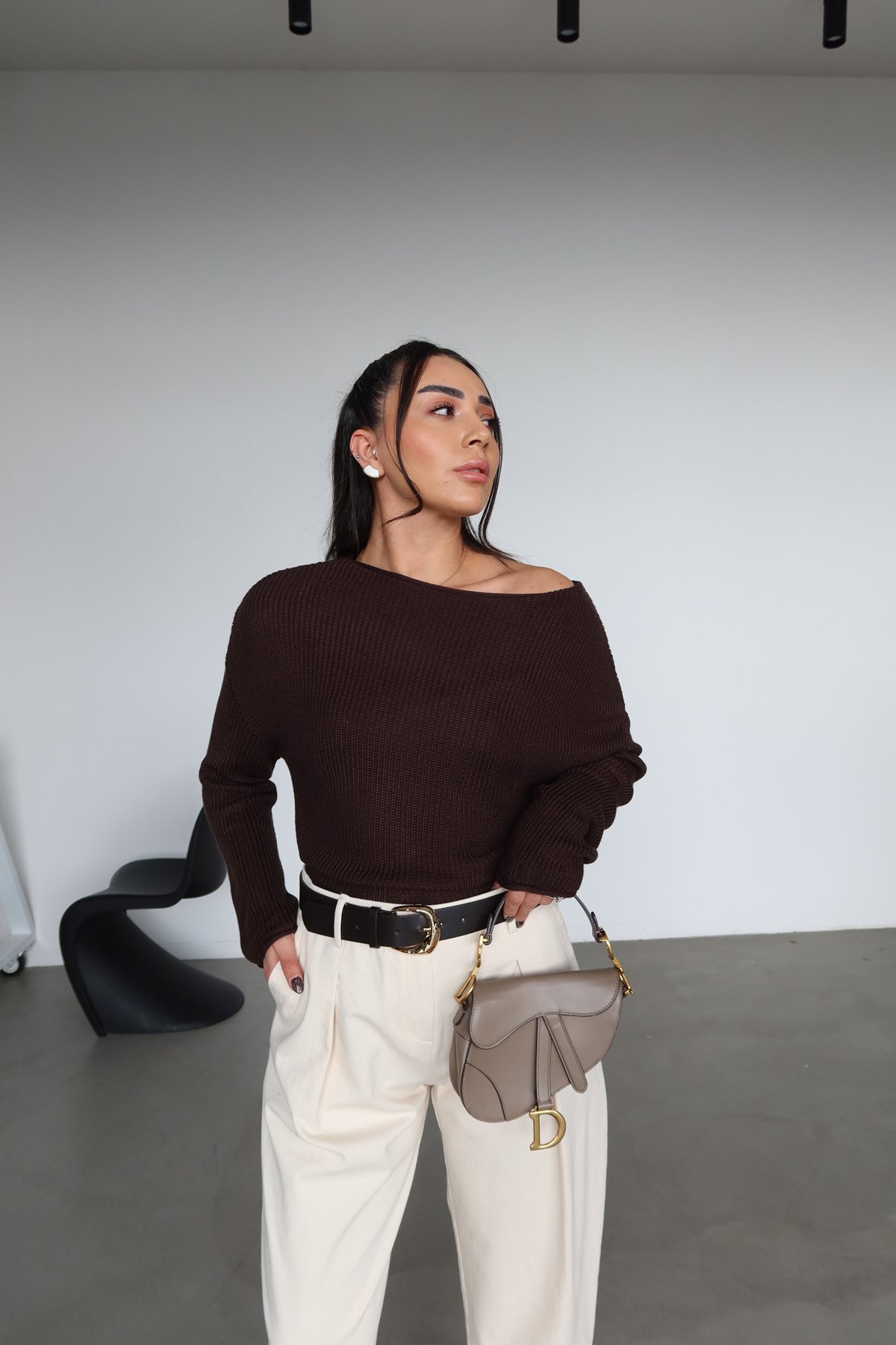 Kayık Yaka Basic Triko