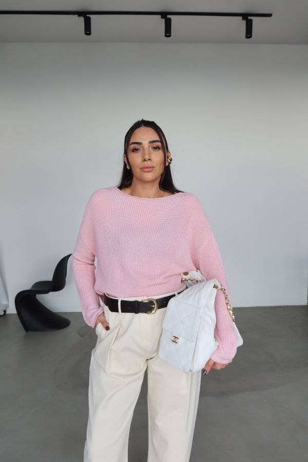 Kayık Yaka Basic Triko