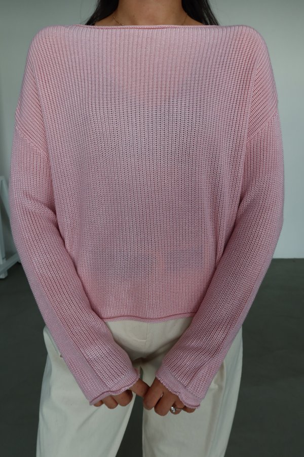 Kayık Yaka Basic Triko