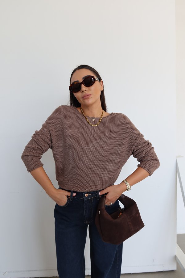 Kayık Yaka Basic Triko