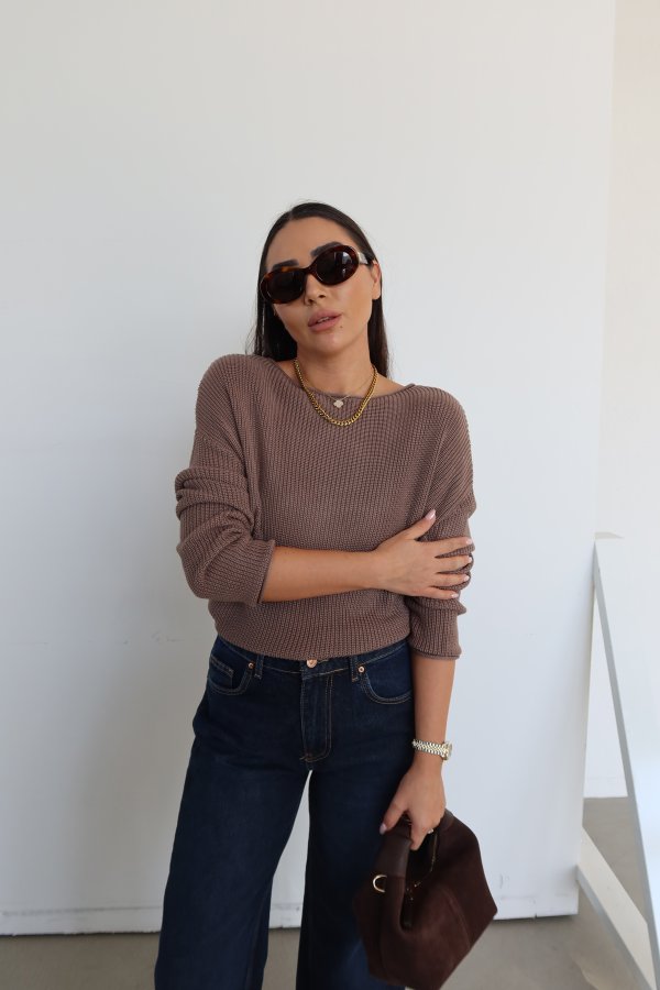 Kayık Yaka Basic Triko