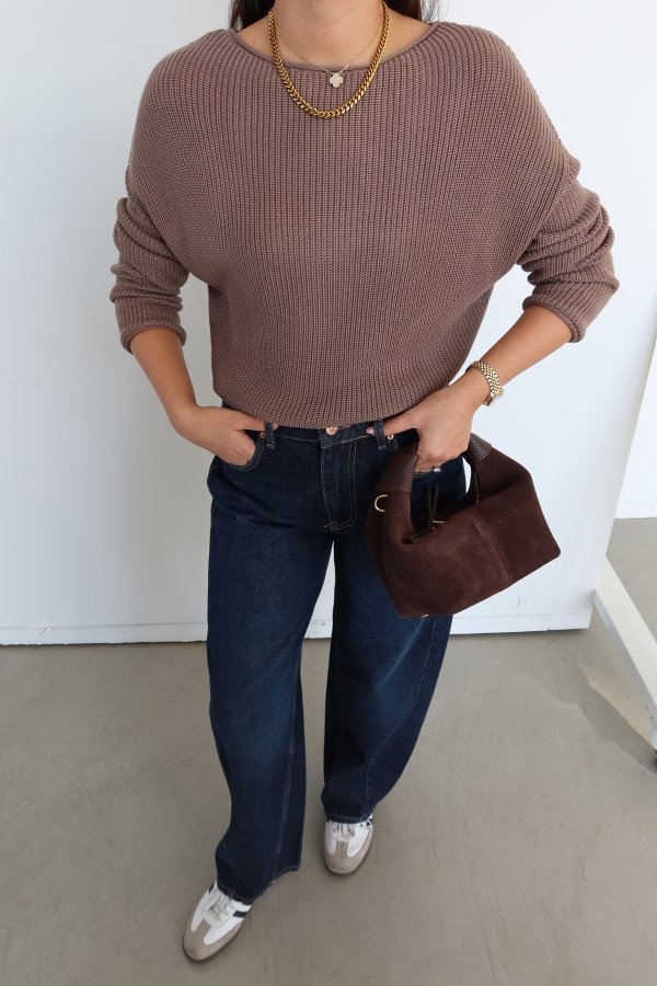 Kayık Yaka Basic Triko