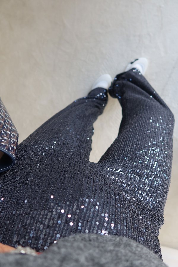 Beli Lastikli Pul Payetli Pantolon