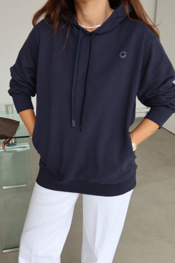 Kapüşonlu Oversize Basic Sweat