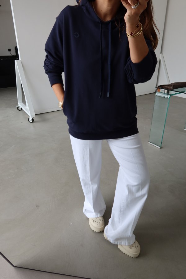 Kapüşonlu Oversize Basic Sweat