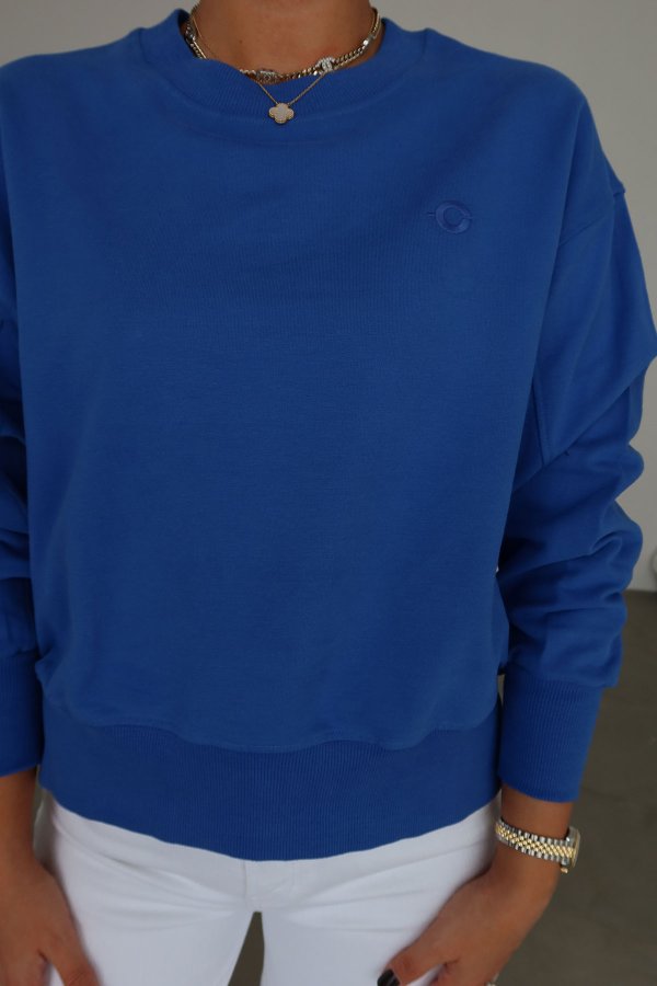 Bisiklet Yaka Basic Sweat