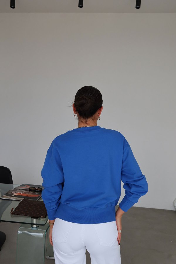 Bisiklet Yaka Basic Sweat