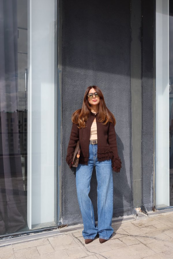 Yumuşak Dokulu Wideleg Jean
